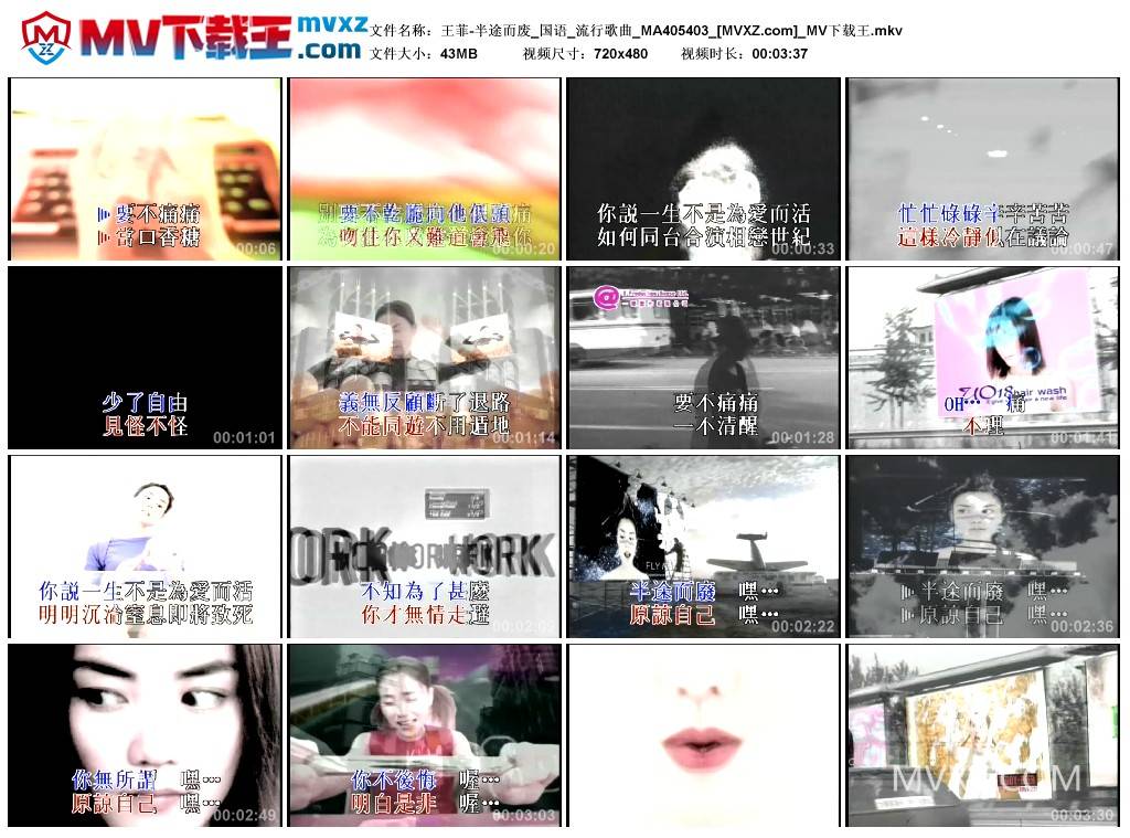 王菲-半途而废_国语_流行歌曲_MA405403